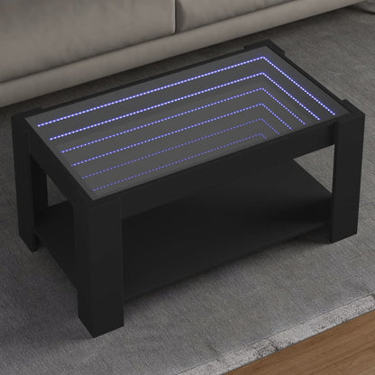 Konferenční Stolek S Led 53 X 53 X 45 Cm Kompozit