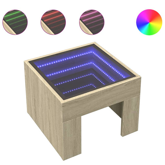 Konferenční Stolek S Infinity Led 40 X 40 X 30 Cm