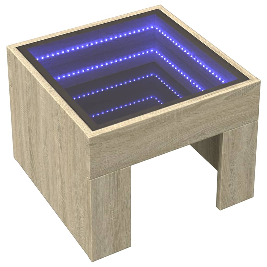 Konferenční Stolek S Infinity Led 40 X 40 X 30 Cm