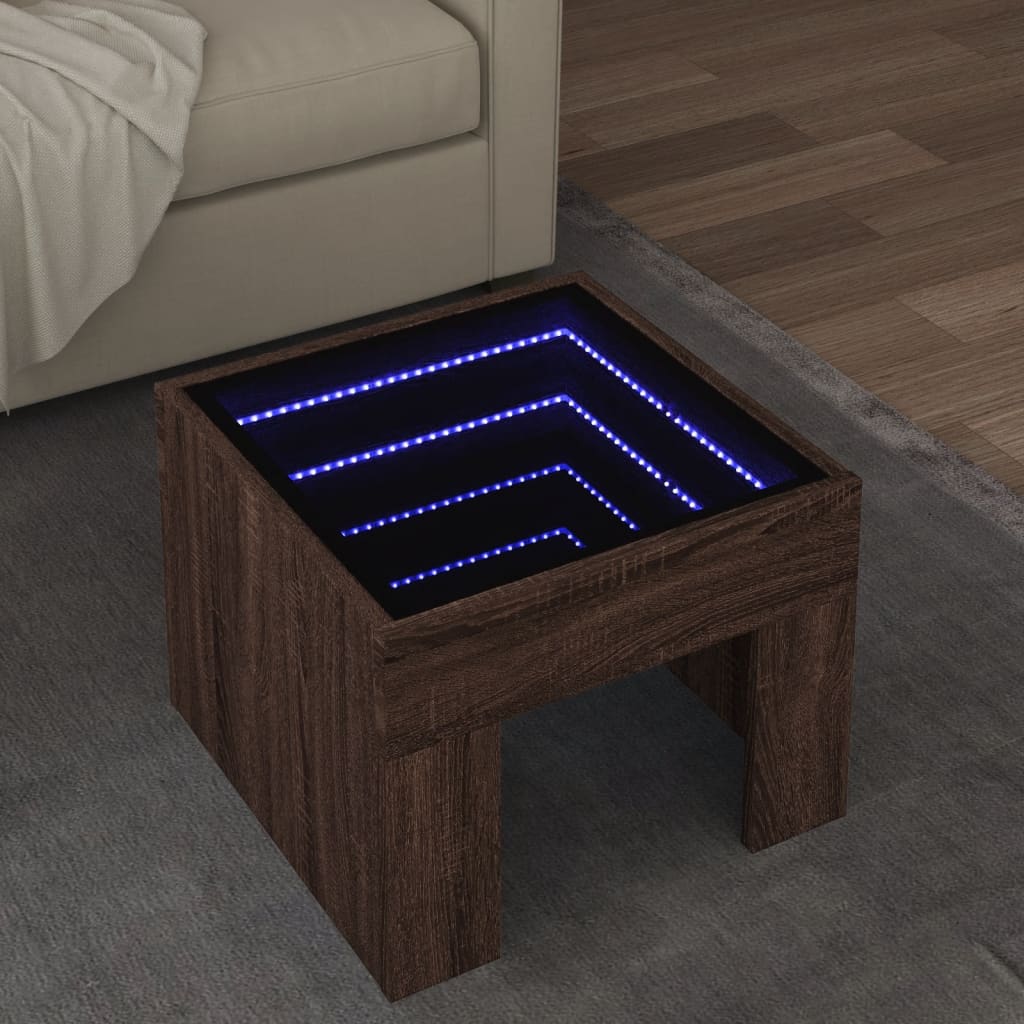 Konferenční Stolek S Infinity Led 40 X 40 X 30 Cm