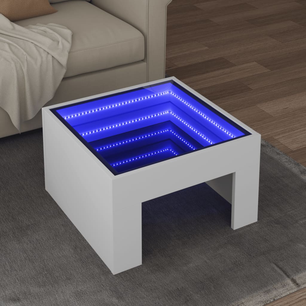 Konferenční Stolek S Infinity Led 40 X 40 X 30 Cm