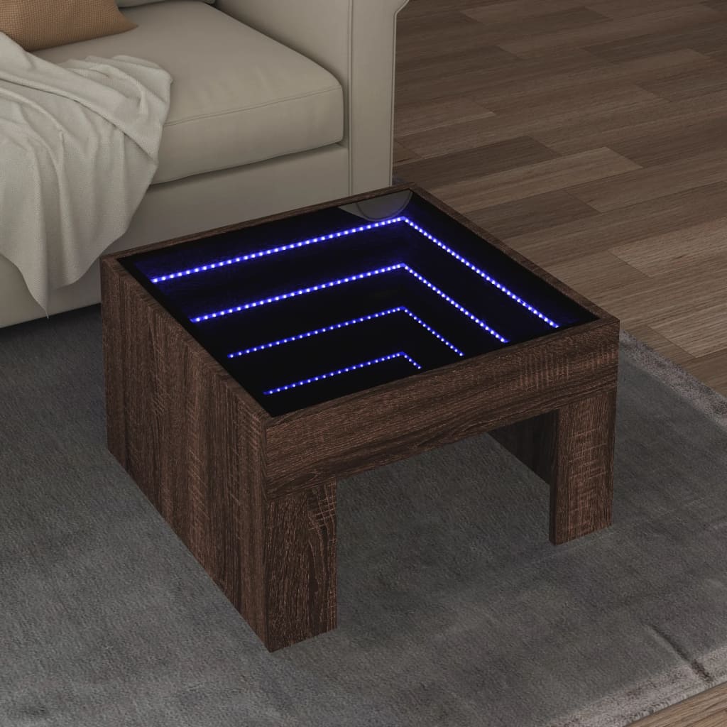 Konferenční Stolek S Infinity Led 40 X 40 X 30 Cm