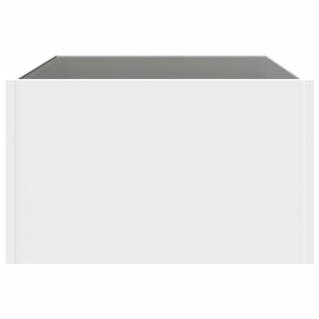 Konferenční Stolek S Infinity Led Bílý 70 X 50 X 30 Cm Bílá