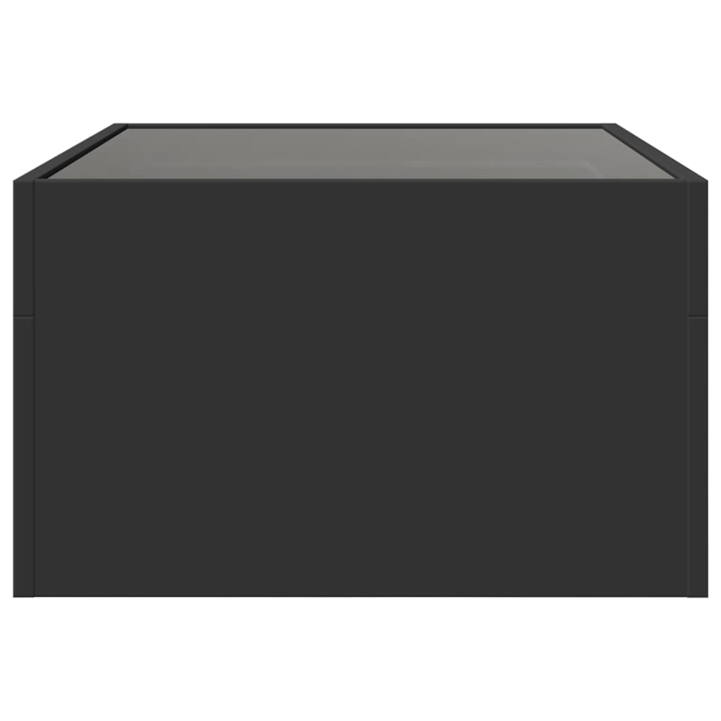 Konferenční Stolek S Infinity Led Černý 70 X 50 X 30 Cm Černá
