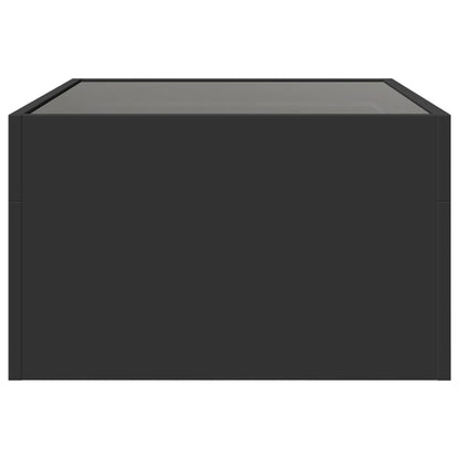 Konferenční Stolek S Infinity Led Černý 70 X 50 X 30 Cm Černá
