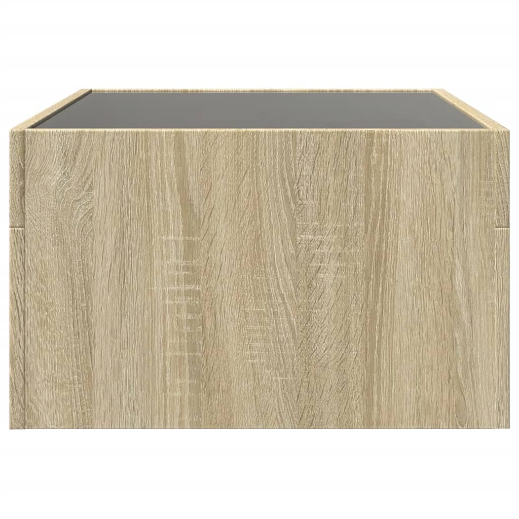 Konferenční Stolek S Infinity Led 70 X 50 X 30 Cm Dub Sonoma