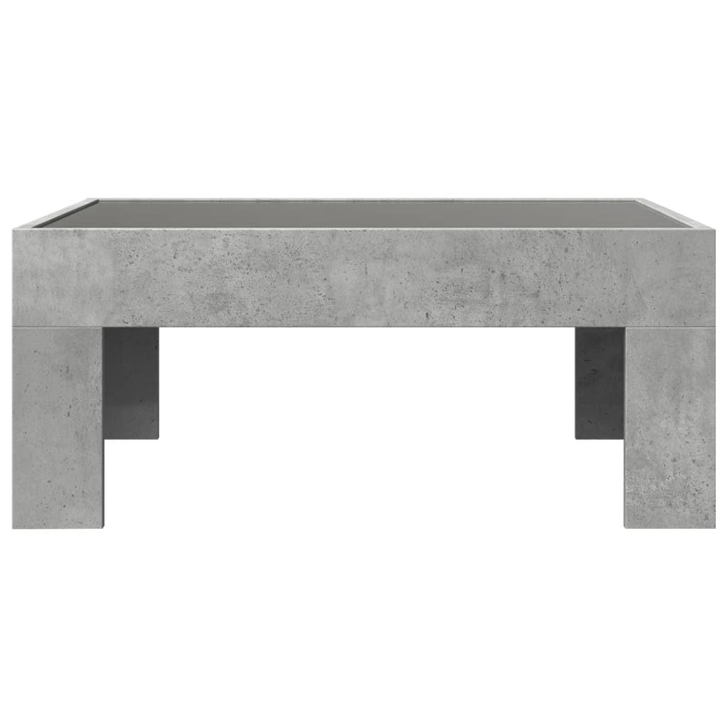 Konferenční Stolek S Infinity Led Betonově Šedý 70 X 50 X 30 Cm Betonová Šedá