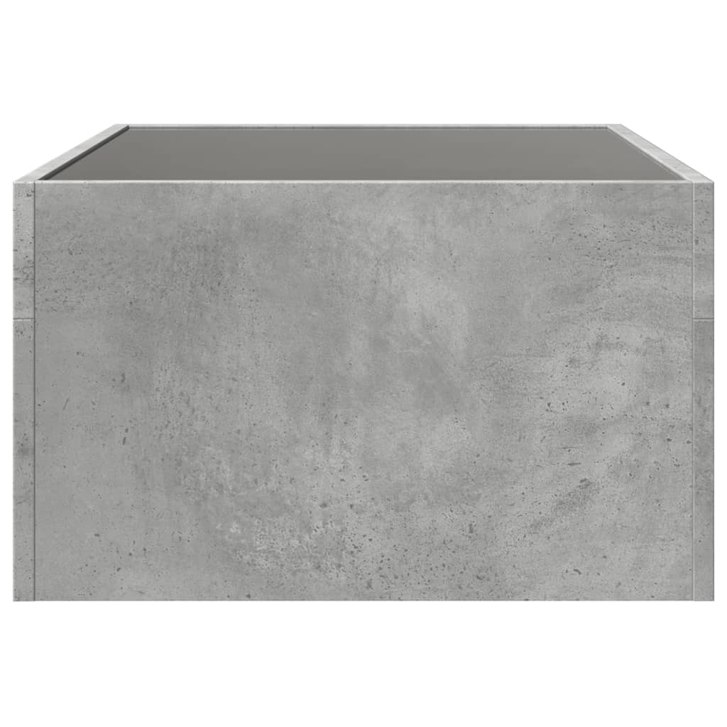 Konferenční Stolek S Infinity Led Betonově Šedý 70 X 50 X 30 Cm Betonová Šedá