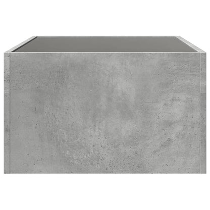 Konferenční Stolek S Infinity Led Betonově Šedý 70 X 50 X 30 Cm Betonová Šedá