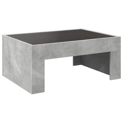 Konferenční Stolek S Infinity Led Betonově Šedý 70 X 50 X 30 Cm Betonová Šedá