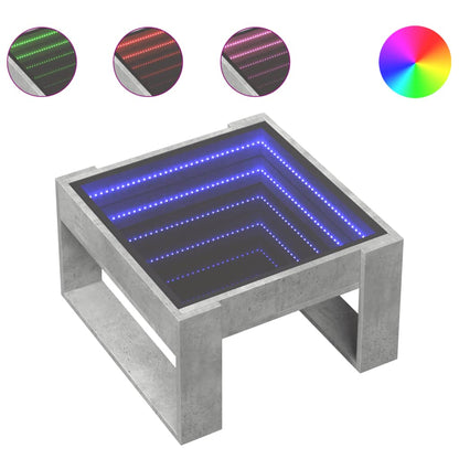 Konferenční Stolek S Infinity Led Betonově Šedý 50X53X30 Cm