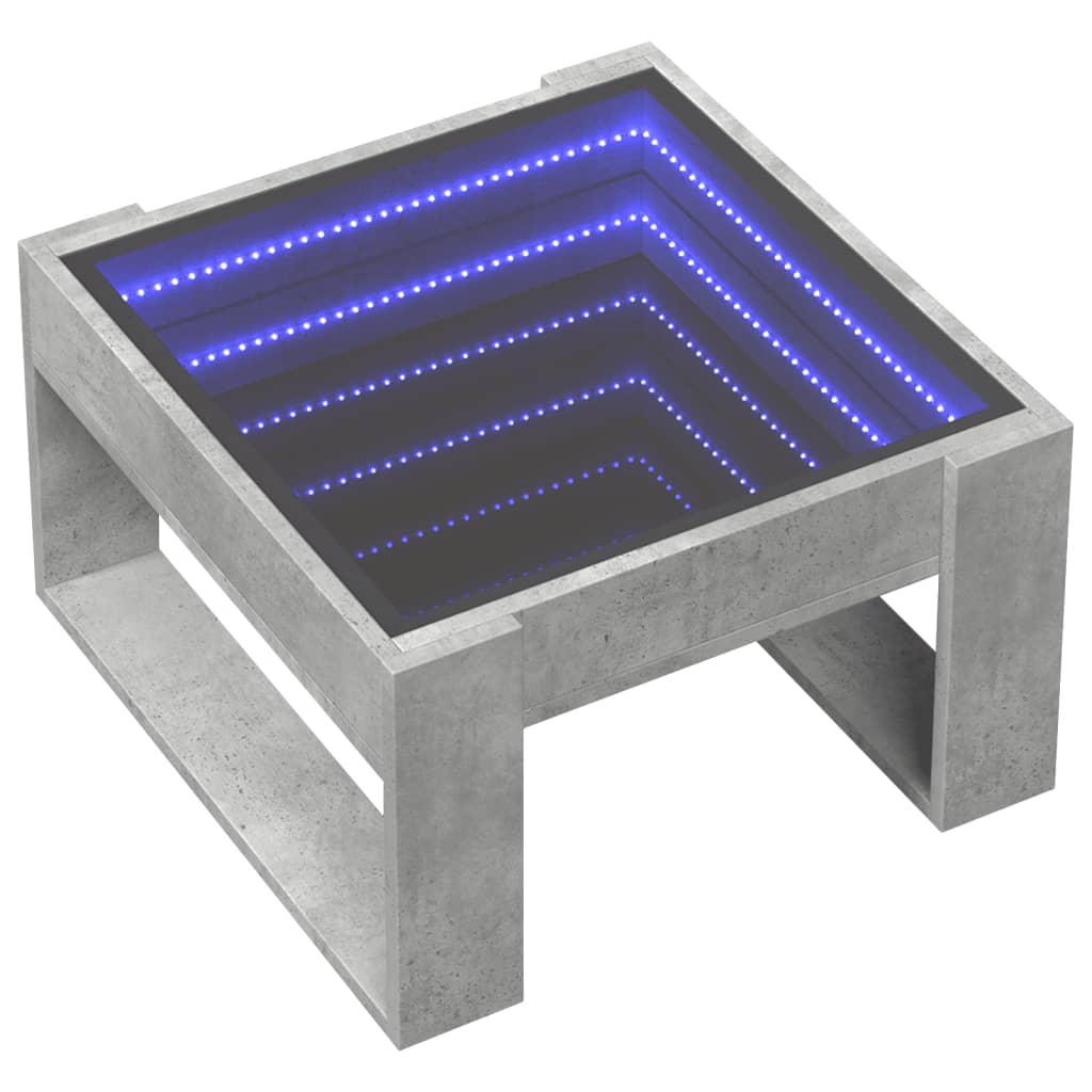 Konferenční Stolek S Infinity Led Betonově Šedý 50X53X30 Cm