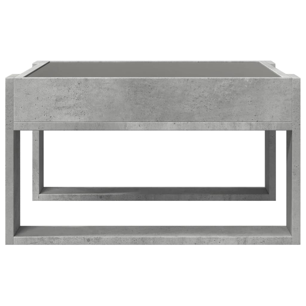 Konferenční Stolek S Infinity Led Betonově Šedý 50X53X30 Cm