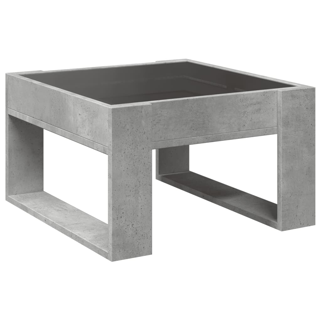 Konferenční Stolek S Infinity Led Betonově Šedý 50X53X30 Cm