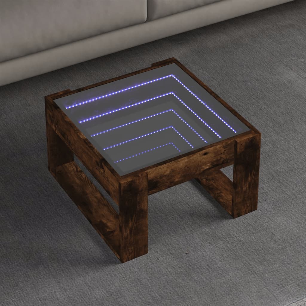 Konferenční Stolek S Infinity Led Betonově Šedý 50X53X30 Cm