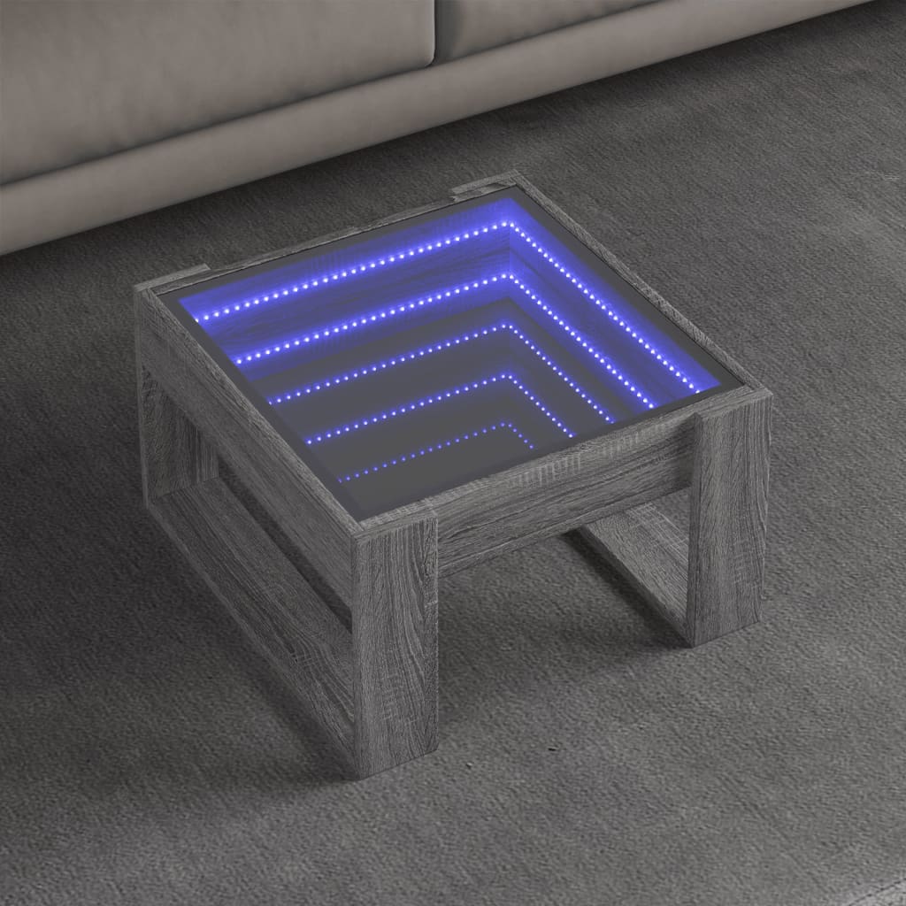 Konferenční Stolek S Infinity Led Betonově Šedý 50X53X30 Cm