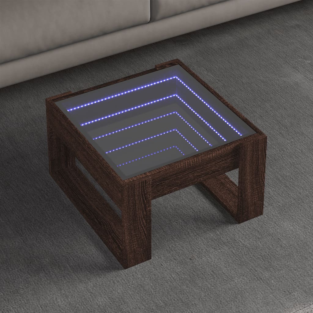 Konferenční Stolek S Infinity Led Betonově Šedý 50X53X30 Cm