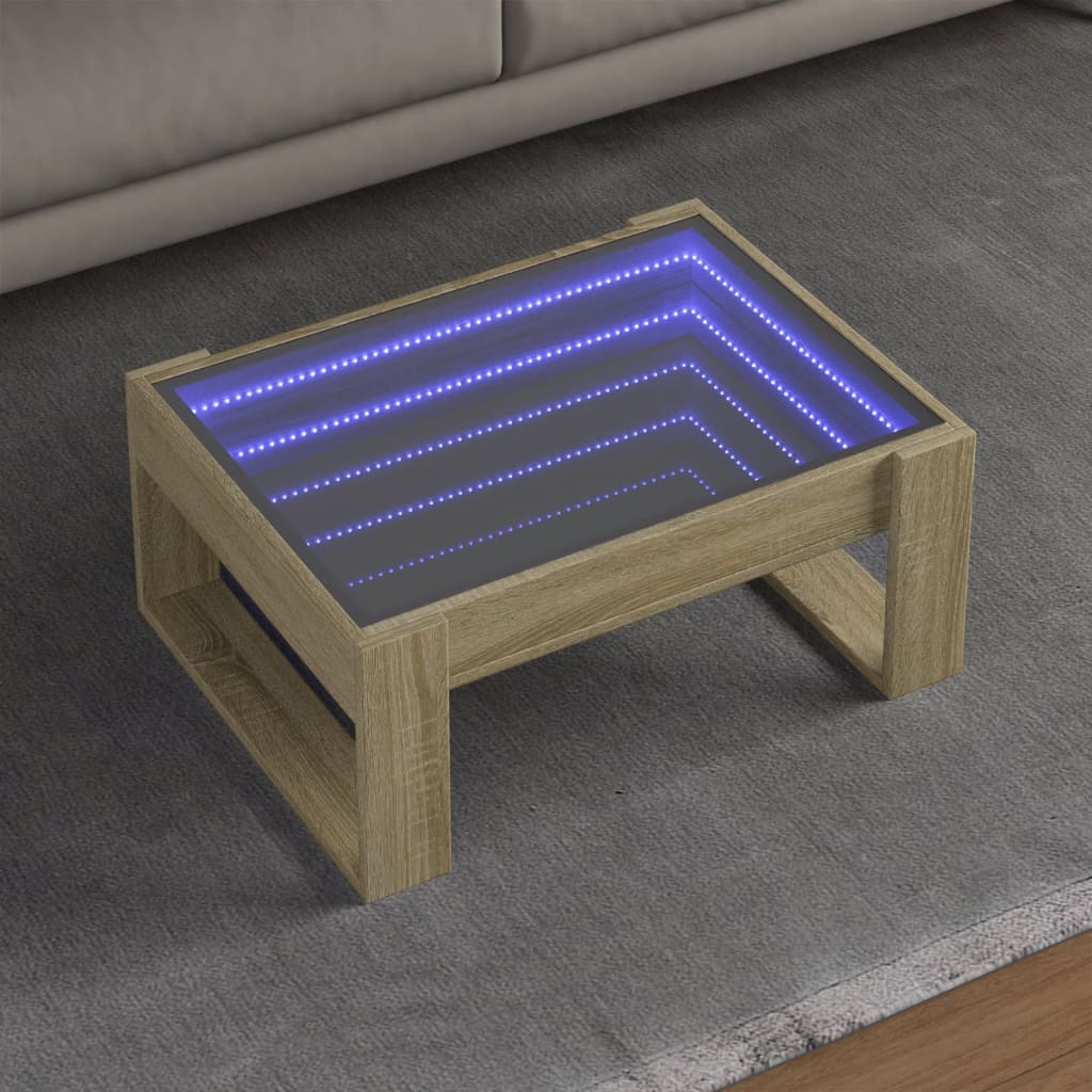 Konferenční Stolek S Infinity Led Betonově Šedý 50X53X30 Cm