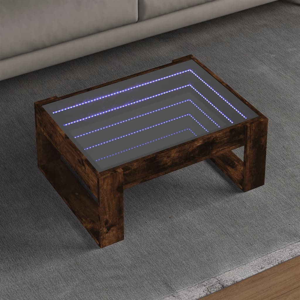 Konferenční Stolek S Infinity Led Betonově Šedý 50X53X30 Cm