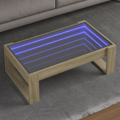 Konferenční Stolek S Infinity Led Betonově Šedý 50X53X30 Cm