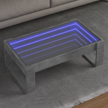 Konferenční Stolek S Infinity Led Betonově Šedý 50X53X30 Cm