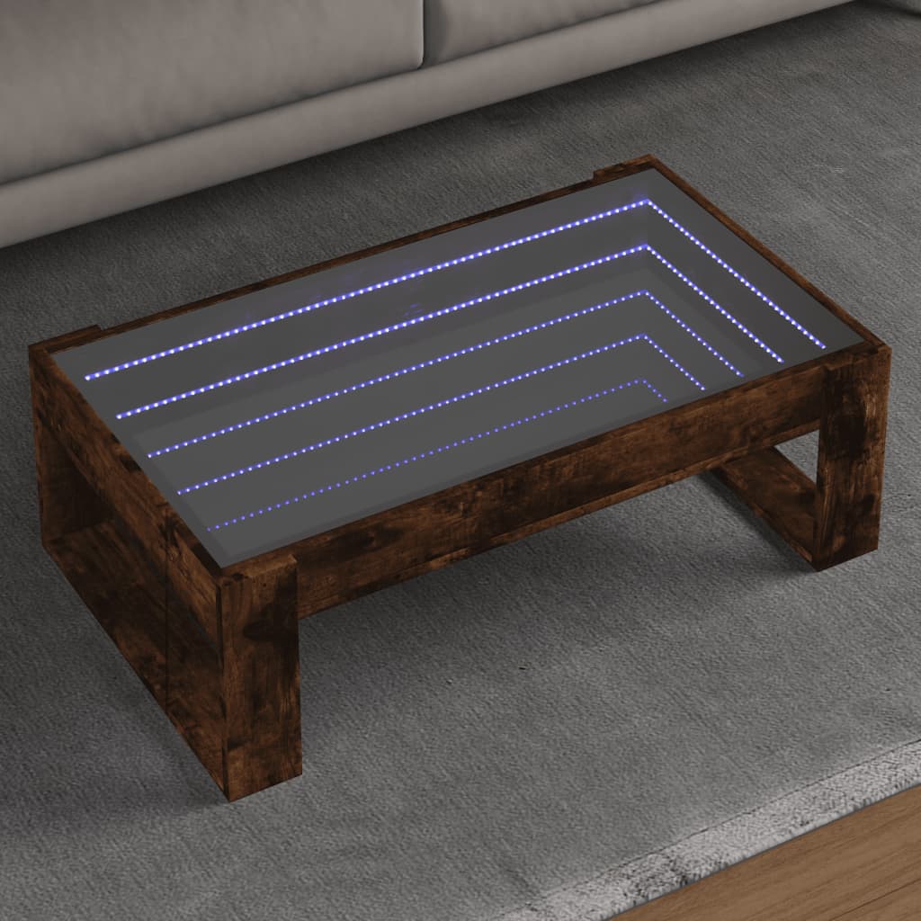 Konferenční Stolek S Infinity Led Betonově Šedý 50X53X30 Cm
