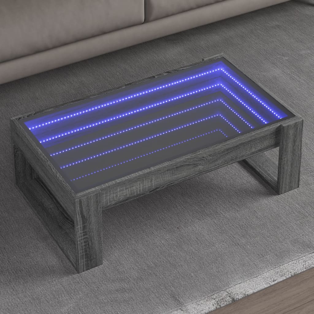 Konferenční Stolek S Infinity Led Betonově Šedý 50X53X30 Cm