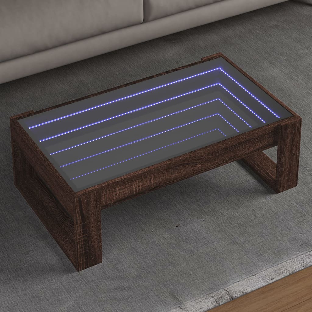 Konferenční Stolek S Infinity Led Betonově Šedý 50X53X30 Cm