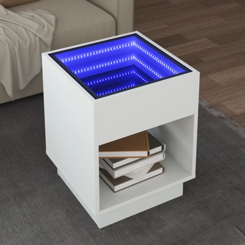 Konferenční Stolek S Infinity Led 40 X 40 X 50 Cm