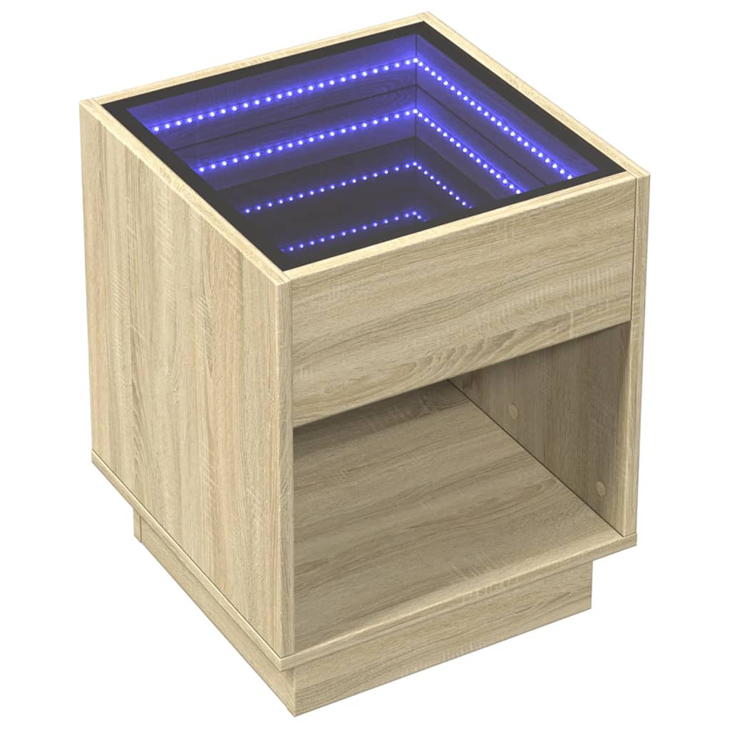 Konferenční Stolek S Infinity Led 40 X 40 X 50 Cm