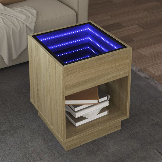 Konferenční Stolek S Infinity Led 40 X 40 X 50 Cm