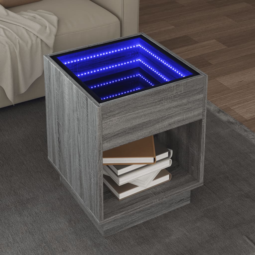 Konferenční Stolek S Infinity Led 40 X 40 X 50 Cm