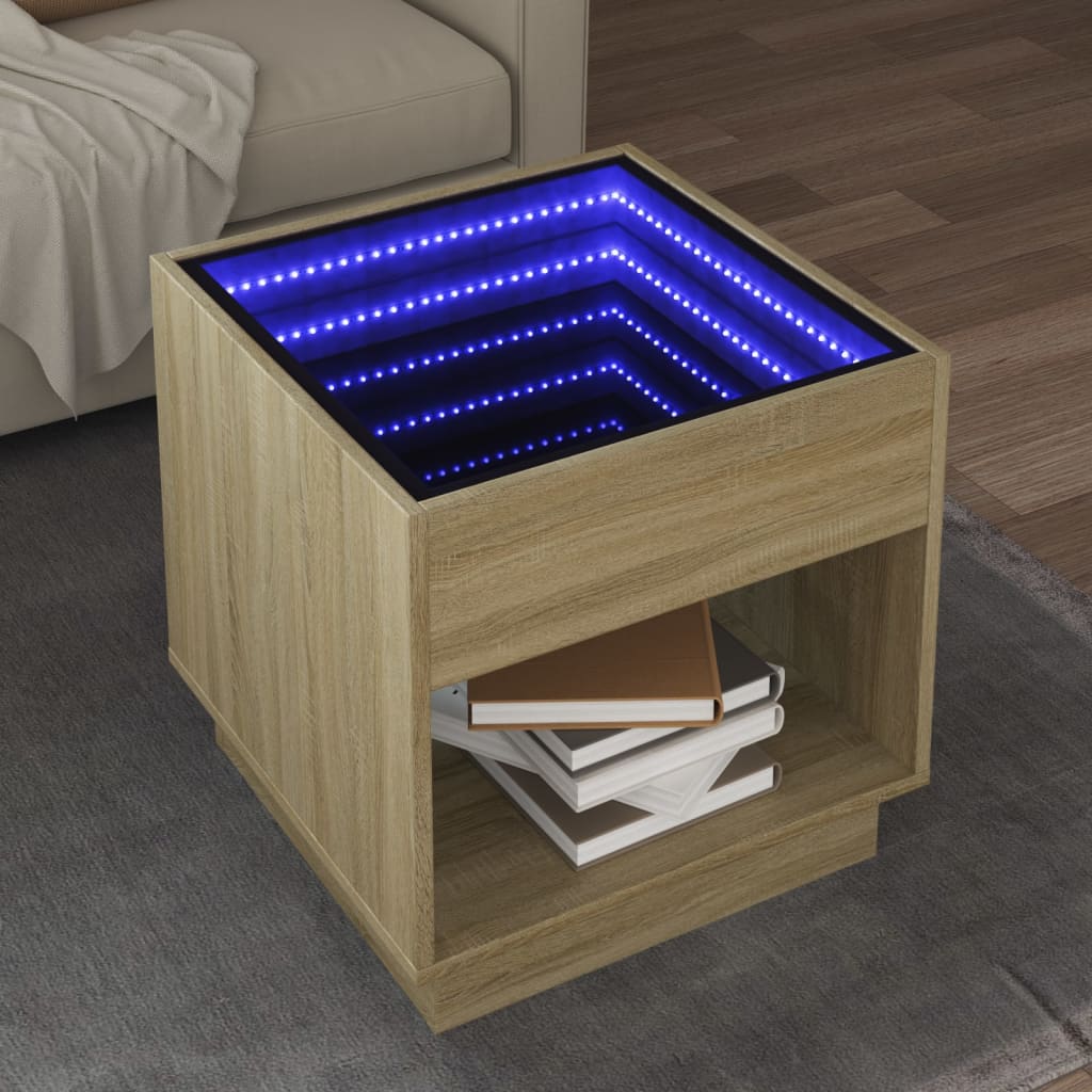 Konferenční Stolek S Infinity Led 40 X 40 X 50 Cm