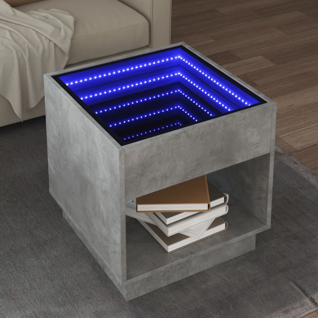 Konferenční Stolek S Infinity Led 40 X 40 X 50 Cm