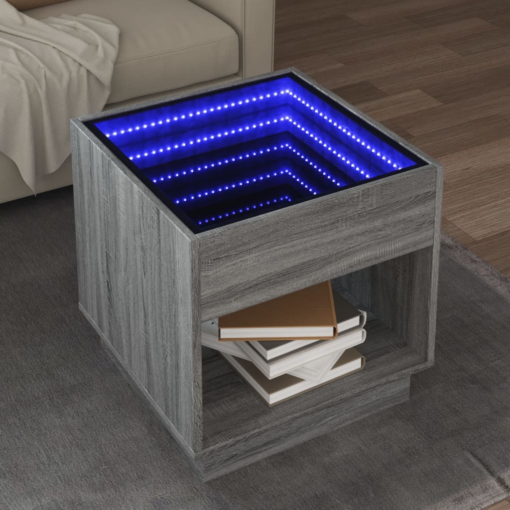 Konferenční Stolek S Infinity Led 40 X 40 X 50 Cm