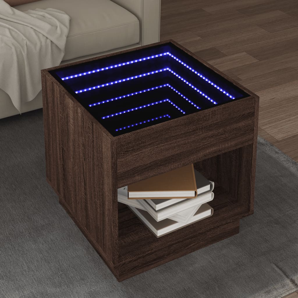 Konferenční Stolek S Infinity Led 40 X 40 X 50 Cm