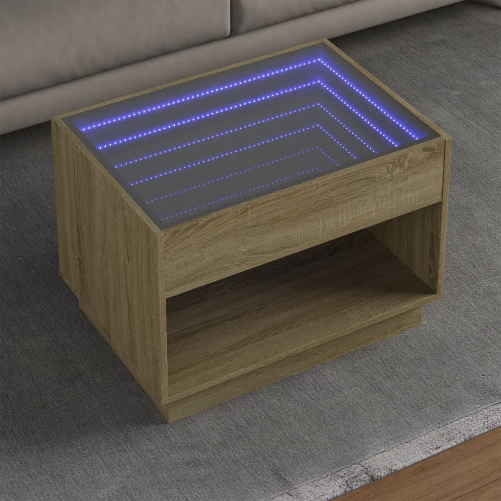Konferenční Stolek S Infinity Led 40 X 40 X 50 Cm