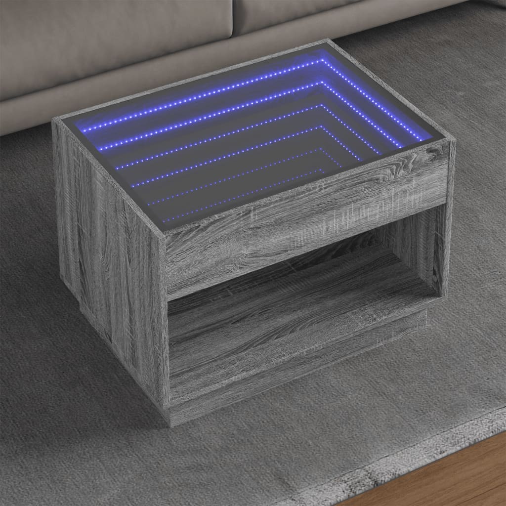 Konferenční Stolek S Infinity Led 40 X 40 X 50 Cm
