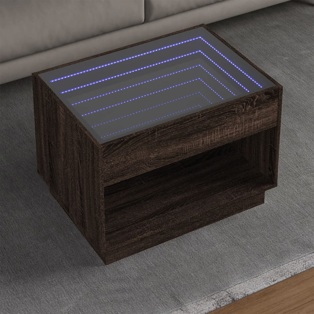 Konferenční Stolek S Infinity Led 40 X 40 X 50 Cm