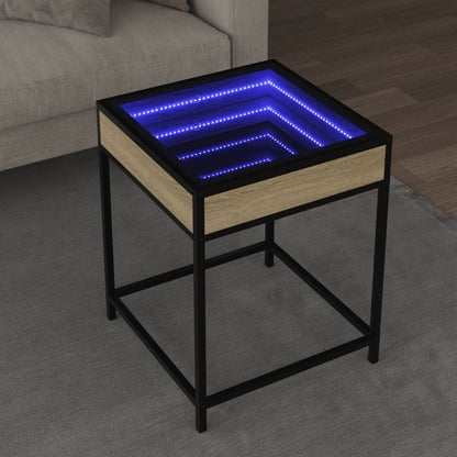 Konferenční Stolek S Infinity Led Šedý Sonoma