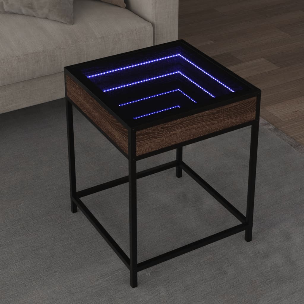 Konferenční Stolek S Infinity Led Šedý Sonoma