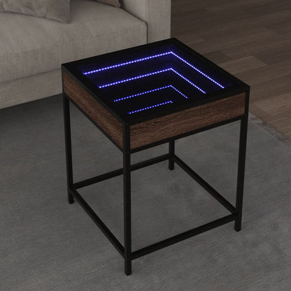 Konferenční Stolek S Infinity Led Šedý Sonoma