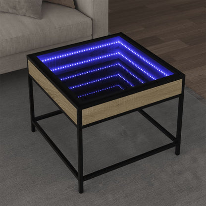 Konferenční Stolek S Infinity Led Šedý Sonoma
