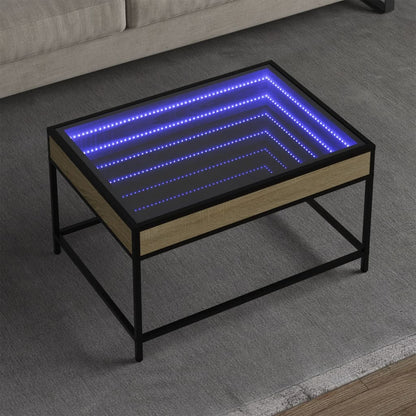 Konferenční Stolek S Infinity Led Šedý Sonoma