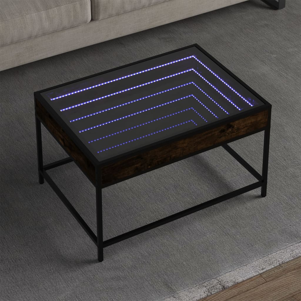 Konferenční Stolek S Infinity Led Šedý Sonoma