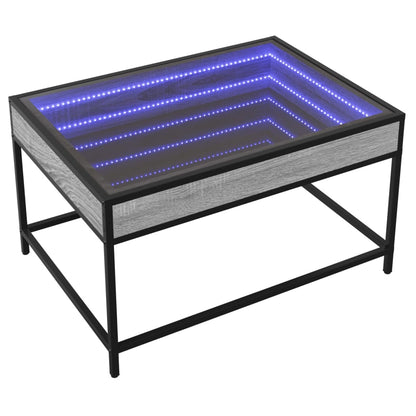 Konferenční Stolek S Infinity Led Šedý Sonoma