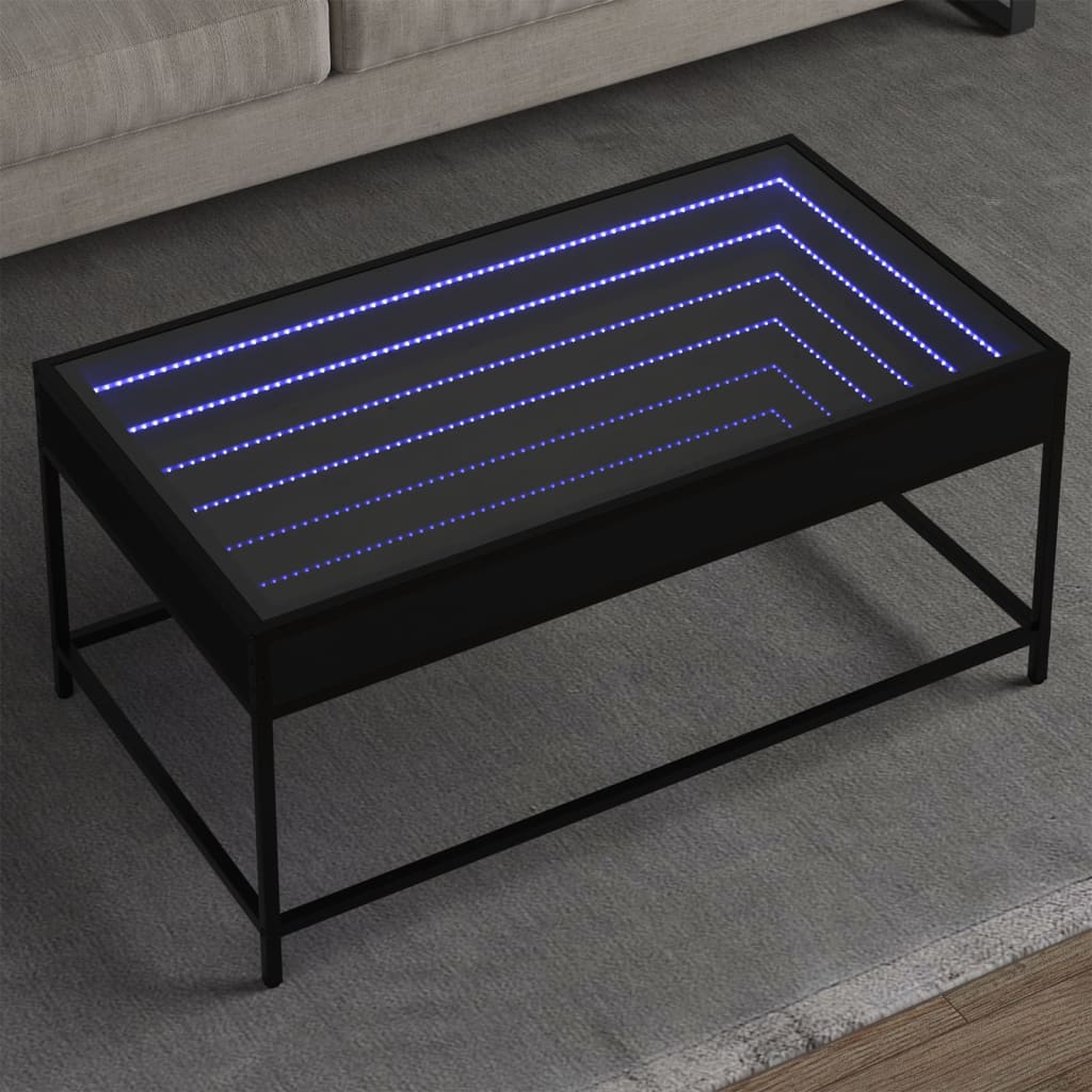 Konferenční Stolek S Infinity Led Šedý Sonoma