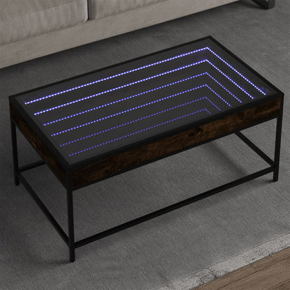 Konferenční Stolek S Infinity Led Šedý Sonoma
