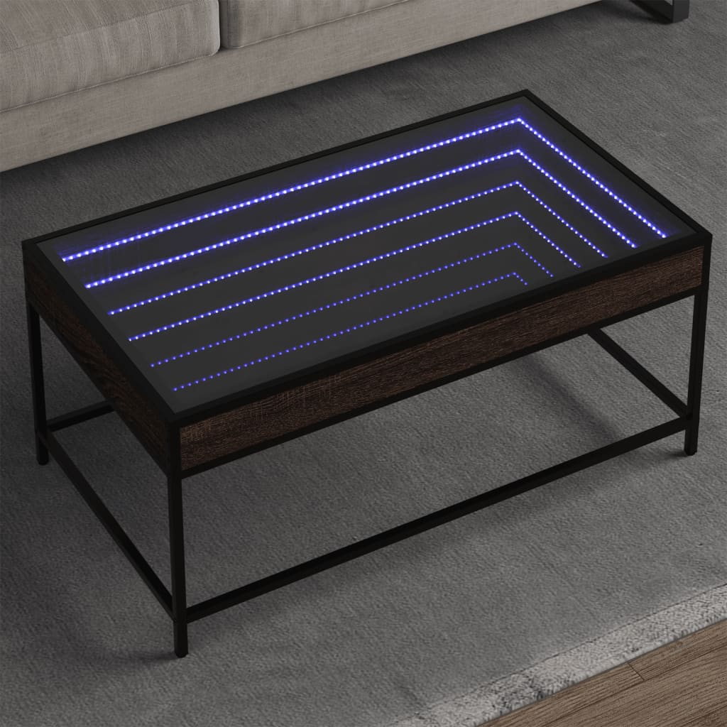 Konferenční Stolek S Infinity Led Šedý Sonoma