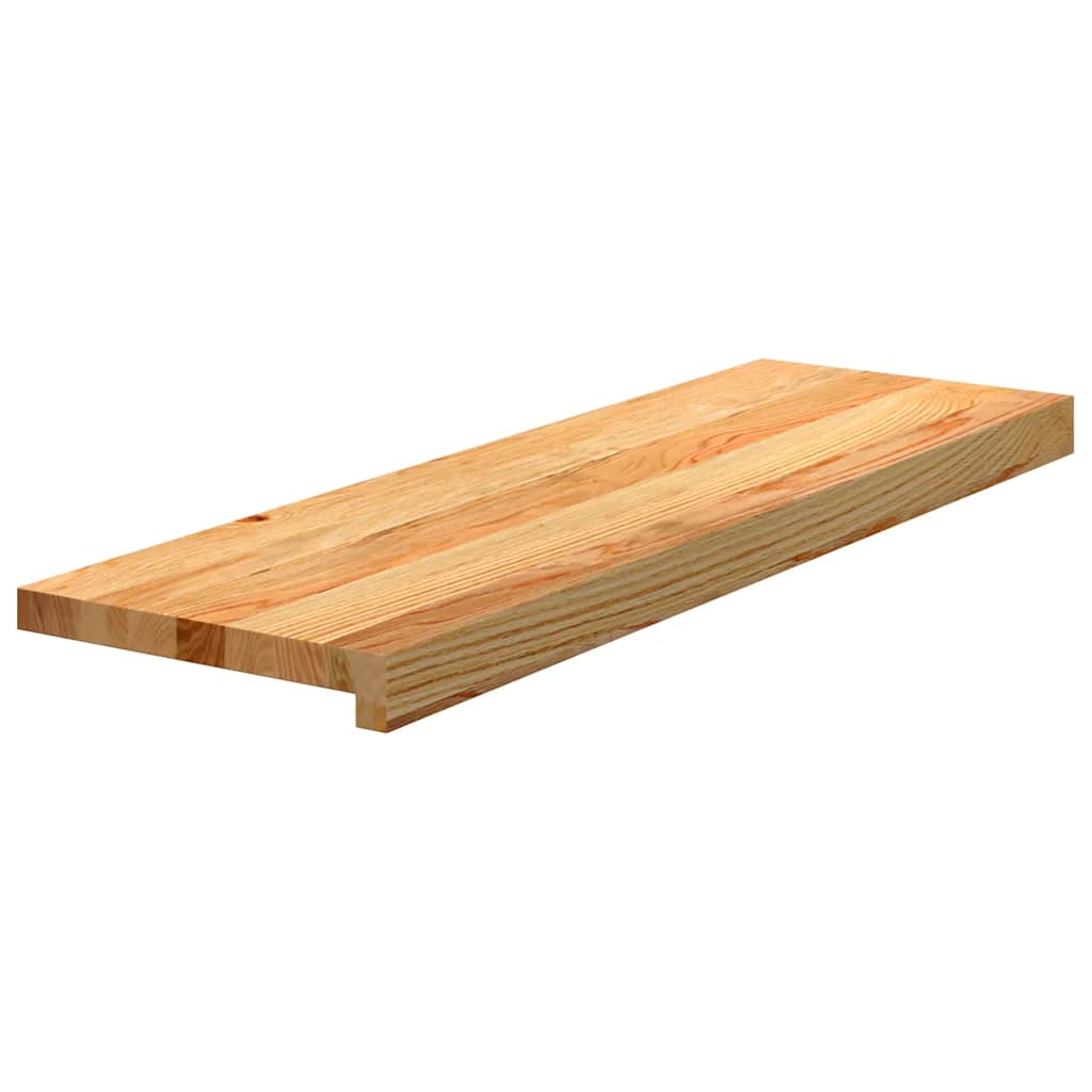 Nášlapy Na Schody 4 Ks Světle Hnědé 80X30X2 Cm Masivní Dub